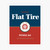 Flat Tire Pothole Dodgers' Ale Fat Tire Parody Sticker