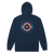 A mockup of the The Great Muncie Eclipse of 2024 Zipping Hoodie