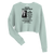 A mockup of the I am Death Indiana Board of Health Ladies Cropped Crewneck