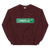 A mockup of the Cornbread Rd Street Sign Muncie Crewneck