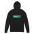 A mockup of the Hackley St Street Sign Muncie Hooded Tee