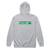 A mockup of the McGalliard Rd Zipping Hoodie