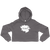 A mockup of the Muncie Home Ladies Cropped Hoodie