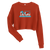A mockup of the Lake Central Airlines Ladies Cropped Crewneck