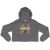 A mockup of the Gaston Cottage Core Bouquet Ladies Cropped Hoodie