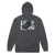 A mockup of the Lean Into Muncie Zipping Hoodie