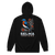 A mockup of the Selma Cottage Core Bluebird Zipping Hoodie