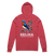 A mockup of the Selma Cottage Core Bluebird Hooded Tee