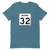 A mockup of the Indiana State Route 32 T-Shirt