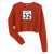 A mockup of the Indiana State Route 32 Ladies Cropped Crewneck