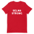 A mockup of the Selma Strong T-Shirt