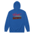 A mockup of the Beautiful Luxurious Muncie Blingly Title Zipping Hoodie