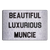 Beautiful Luxurious Muncie Block Text Magnet
