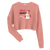 A mockup of the Ray Toffer's Endless Loop of Self Promotion Ladies Cropped Crewneck