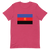 A mockup of the Polyamorous Pride Flag T-Shirt