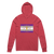 A mockup of the Graysexual Indiana Pride Flag Hooded Tee