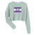 A mockup of the Graysexual Muncie Pride Flag Ladies Cropped Crewneck