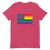 A mockup of the Rainbow US Flag T-Shirt