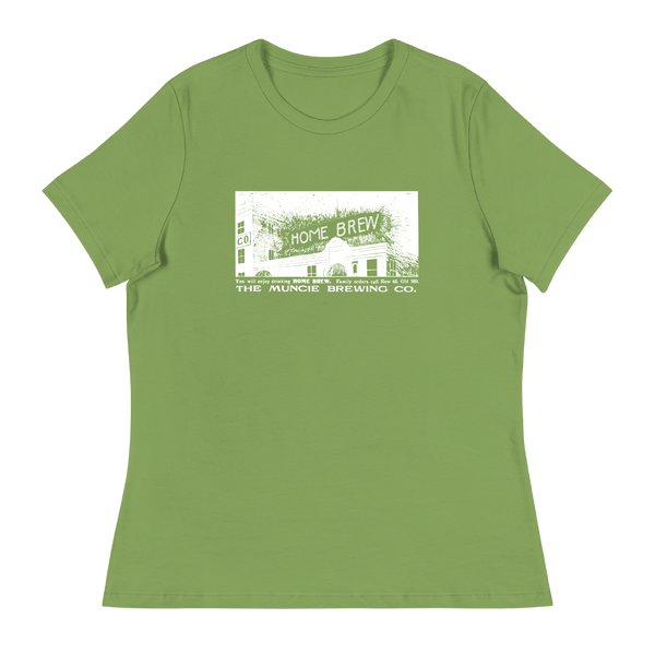 A mockup of the Home Brew Muncie Brewing Co. Ladies Tee