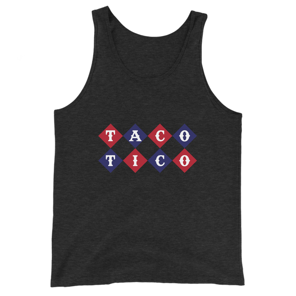 A mockup of the Taco Tico Restaurant Tank Top