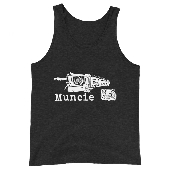 A mockup of the Transmission Muncie Tank Top