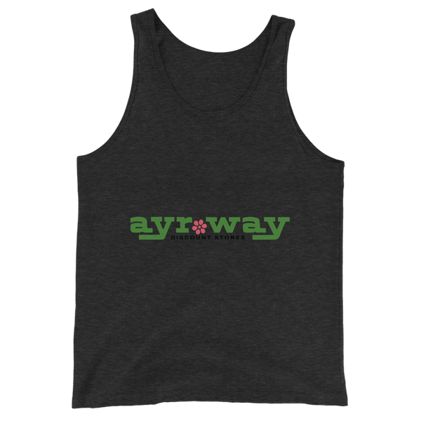 A mockup of the Ayr-Way Department Store Tank Top