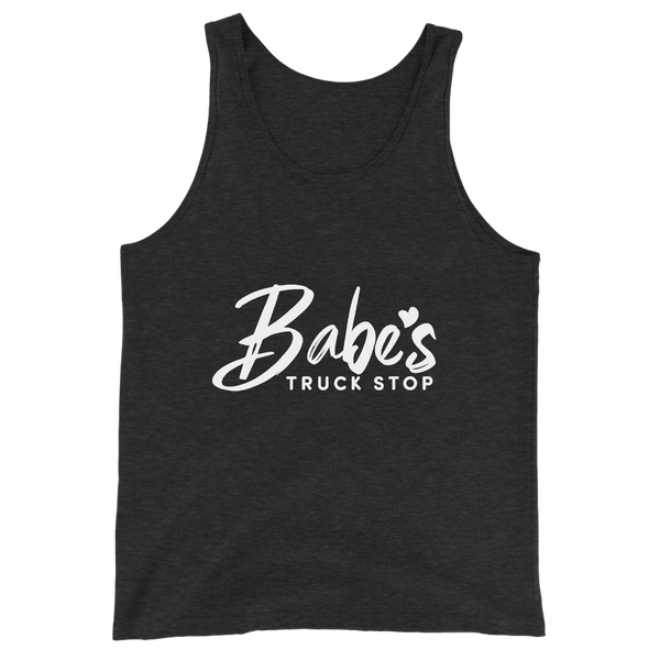 A mockup of the Babe's Truck Stop Tank Top