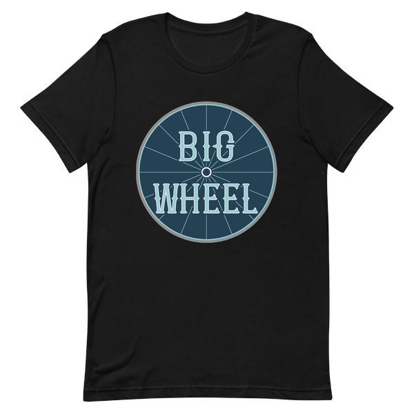 A mockup of the Big Wheel Restaurant T-Shirt