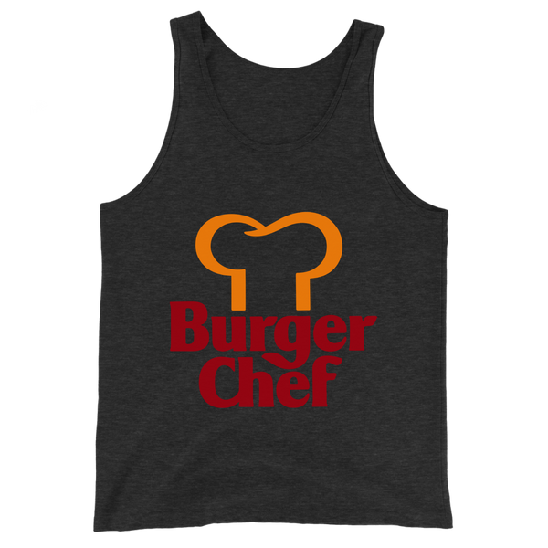 A mockup of the Burger Chef Restaurant Tank Top