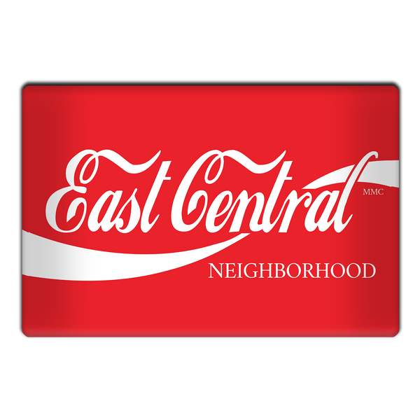 East Central Neighborhood Coca-Cola Parody Magnet