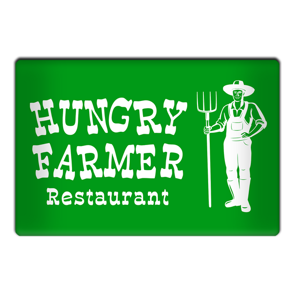 Hungry Farmer Restaurant Magnet
