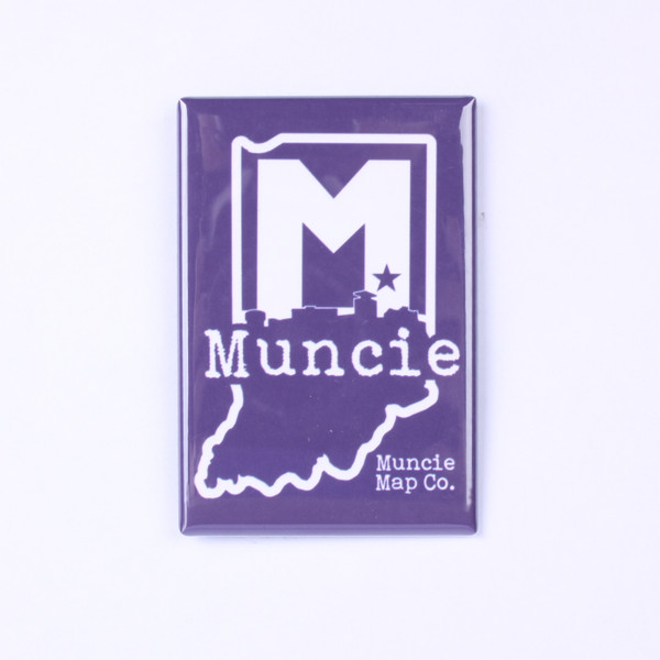 Skyline Muncie Magnet