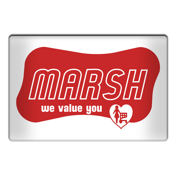 Marsh Supermarket 1960s-70s Logo Magnet