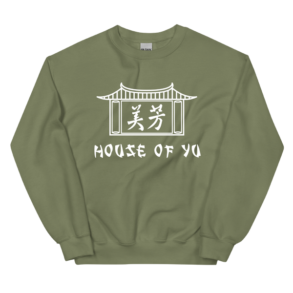A mockup of the House of Yu Restaurant Crewneck