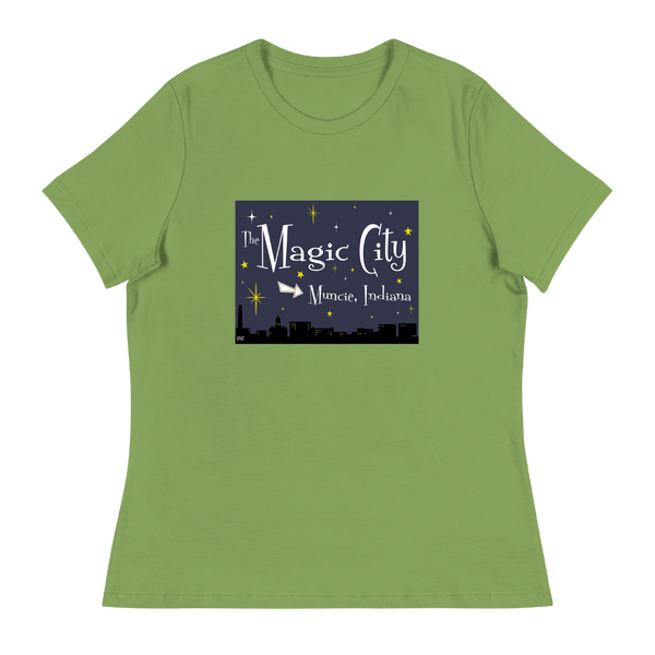 A mockup of the Magic City Muncie Ladies Tee