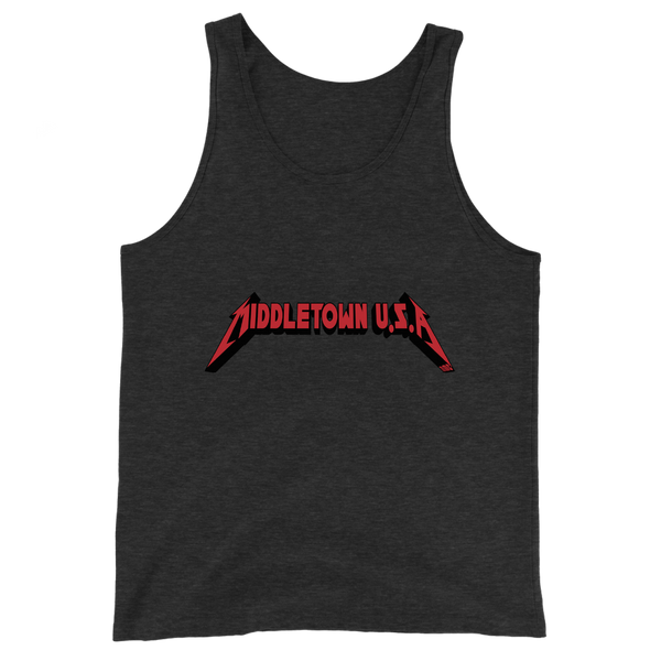 A mockup of the Metallica Parody Middletown U.S.A. Tank Top