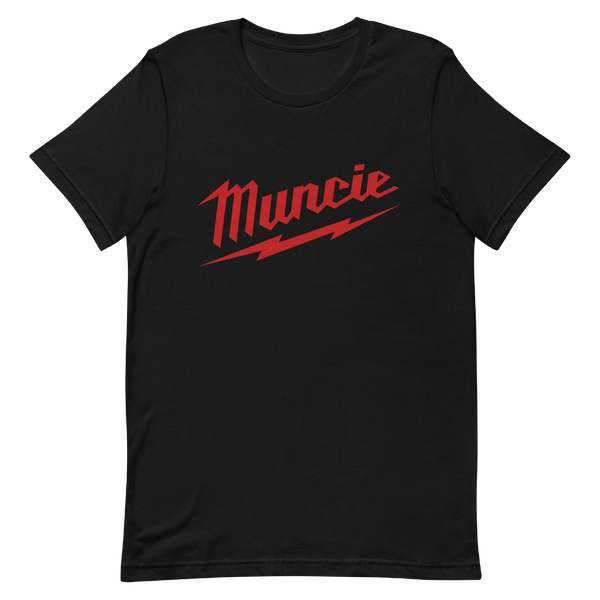 A mockup of the Milwaukee Tools Parody Muncie T-Shirt