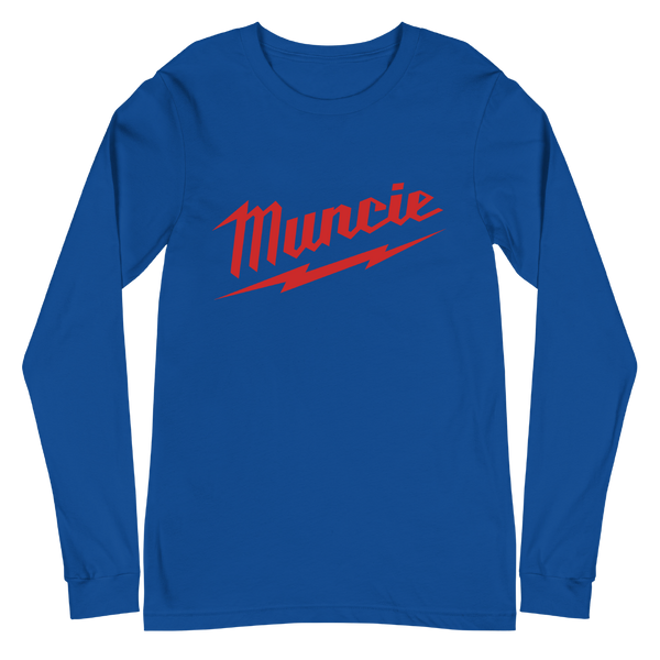A mockup of the Milwaukee Tools Parody Muncie Long Sleeve Tee