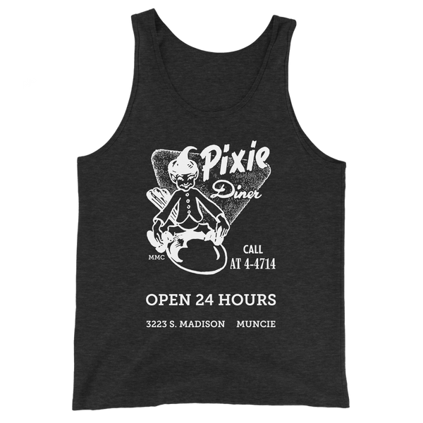 A mockup of the Pixie Diner Tank Top