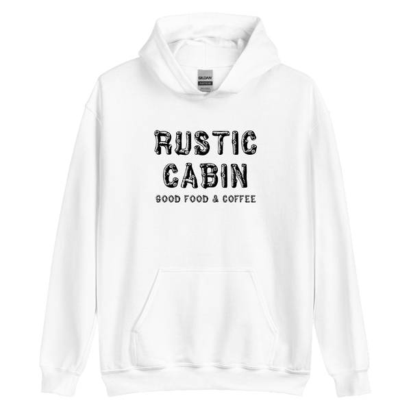 A mockup of the Rustic Cabin Restaurant Hoodie