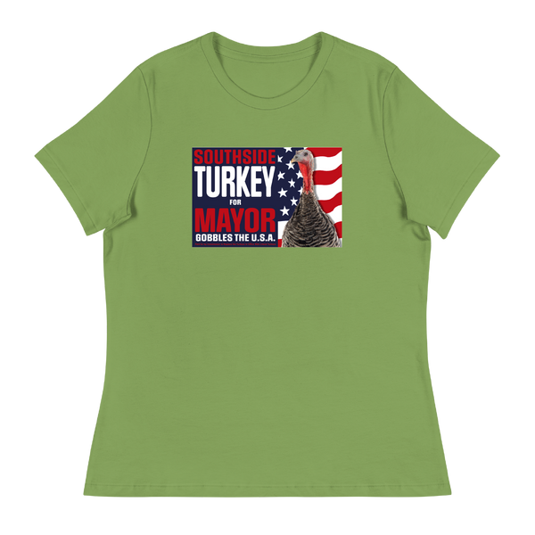 A mockup of the Southside Turkey for Mayor Ladies Tee