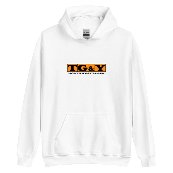 A mockup of the TG&Y Department Store Hoodie