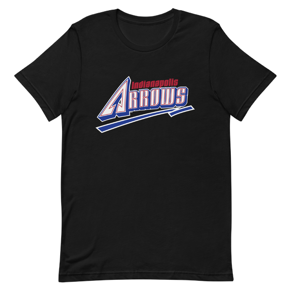 A mockup of the Indy Arrows Baseball Team T-Shirt