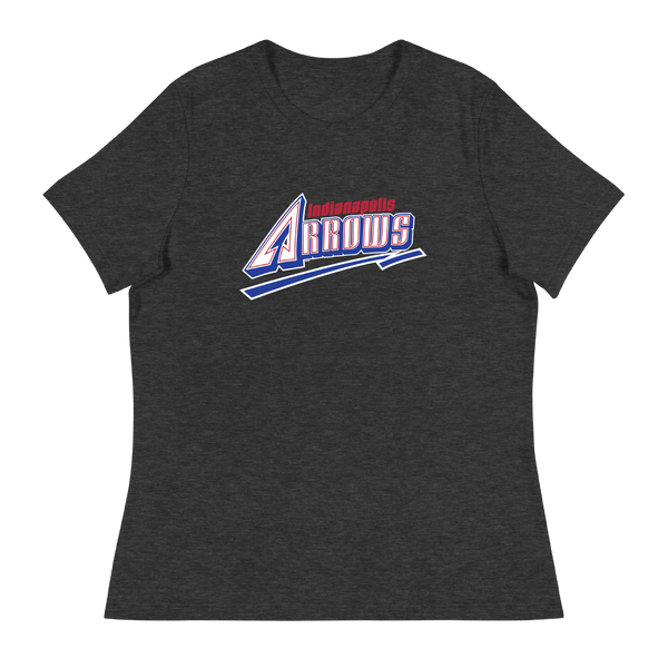 A mockup of the Indy Arrows Baseball Team Ladies Tee