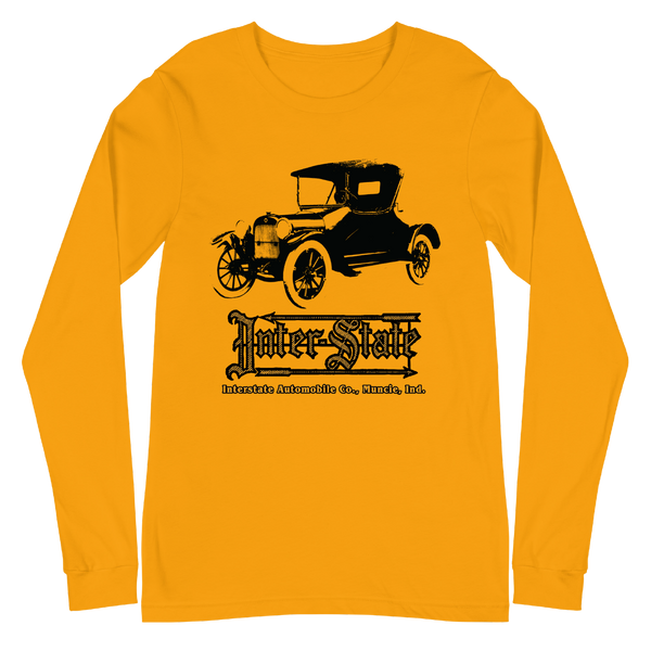 A mockup of the Inter-State Automobile Co. Long Sleeve Tee