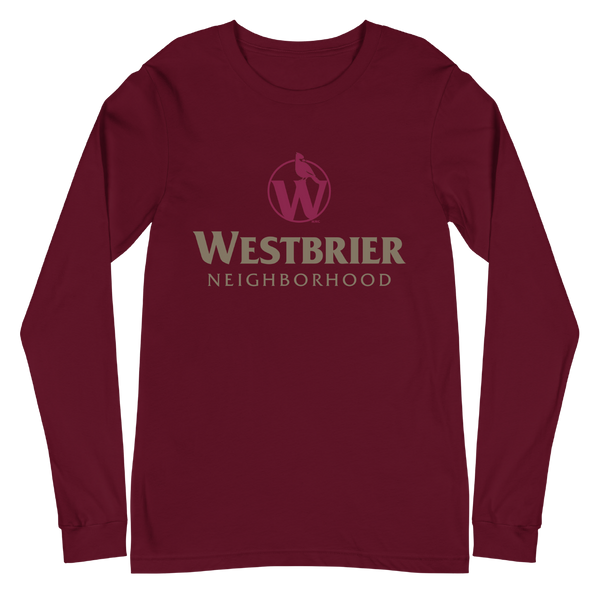 A mockup of the Westbrier Neighborhood Westin Parody Long Sleeve Tee