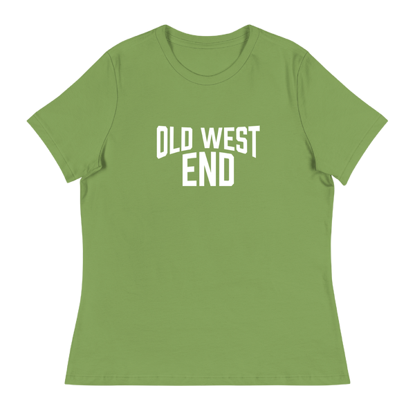 A mockup of the Old West End Lennon NYC Parody Ladies Tee