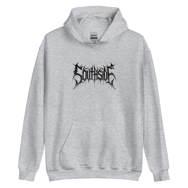 A mockup of the Death Metal Southside Hoodie