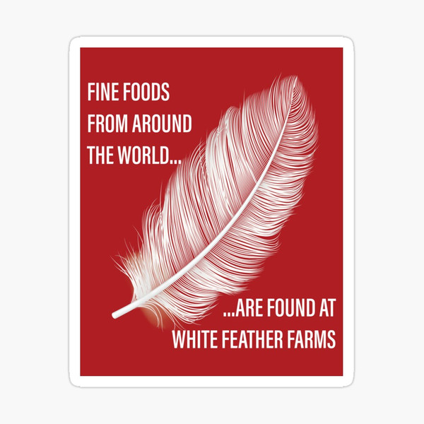 White Feather Farms Market Sticker