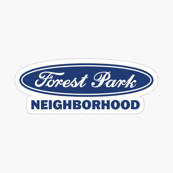 Forest Park Neighborhood Ford Parody Sticker